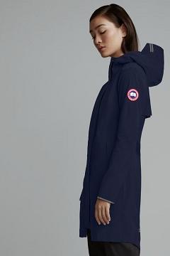 Chamarras Canada Goose Mujer Mexico - Salida Chubasquero Azul Oscuro Marino DE8576039
